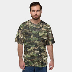 Футболка оверсайз мужская Именной камуфляж Олег, цвет: 3D-принт — фото 2