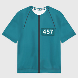 Мужская футболка оверсайз Форма игрока Игра в кальмара