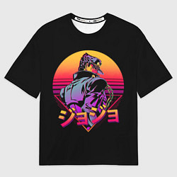 Футболка оверсайз мужская Ретровейв Джотаро, цвет: 3D-принт