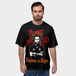 Футболка оверсайз мужская Punks Not Dead КиШ, цвет: 3D-принт — фото 2