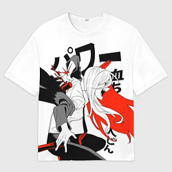 Футболка оверсайз мужская Power - Человек-бензопила, цвет: 3D-принт