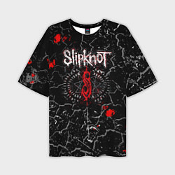 Футболка оверсайз мужская Slipknot Rock Слипкнот Музыка Рок Гранж, цвет: 3D-принт