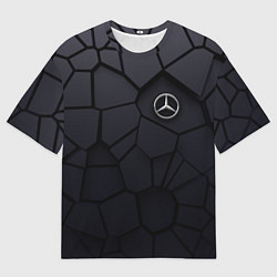 Мужская футболка оверсайз Мерседес 3D плиты