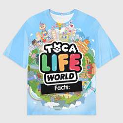 Мужская футболка оверсайз Toca Life World