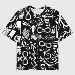 Футболка оверсайз мужская ТОКИЙСКИЕ МСТИТЕЛИ ЛОГОБОМБИНГ TOKYO REVENGERS LOG, цвет: 3D-принт