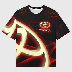Футболка оверсайз мужская Тойота Toyota, цвет: 3D-принт