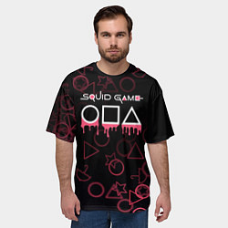 Футболка оверсайз мужская Squid Game Pattern, цвет: 3D-принт — фото 2