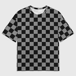Мужская футболка оверсайз Шахматные Клетки