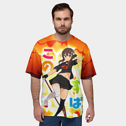 Футболка оверсайз мужская Meg, цвет: 3D-принт — фото 2