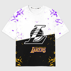 Мужская футболка оверсайз Коби Брайант Los Angeles Lakers,