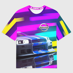 Мужская футболка оверсайз NISSAN GT-R SKYLINE