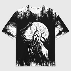 Мужская футболка оверсайз Крик Хэллоуин Хоррор Scream Halloween
