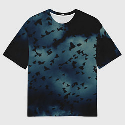 Футболка оверсайз мужская Flock of birds, цвет: 3D-принт