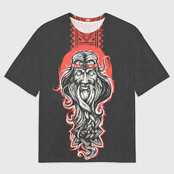 Футболка оверсайз мужская Сварог Славянский, цвет: 3D-принт