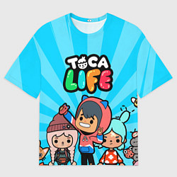 Футболка оверсайз мужская Toca Life: Friends, цвет: 3D-принт