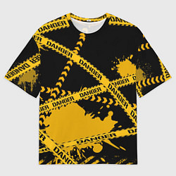 Мужская футболка оверсайз Лента DANGER