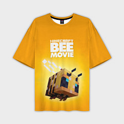 Футболка оверсайз мужская BEE MOVIE Minecraft, цвет: 3D-принт