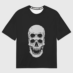 Футболка оверсайз мужская Terrible Skull, цвет: 3D-принт