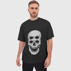 Футболка оверсайз мужская Terrible Skull, цвет: 3D-принт — фото 2