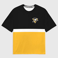 Мужская футболка оверсайз Питтсбург Пингвинз НХЛ