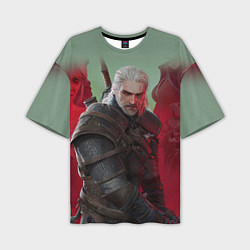 Футболка оверсайз мужская ВЕДЬМАК THE WITCHER ГЕРАЛЬТ С МЕЧОМ, цвет: 3D-принт