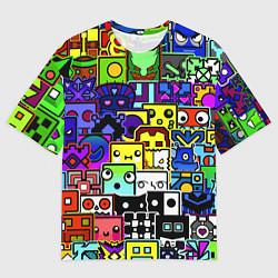 Футболка оверсайз мужская Geometry Dash: All Skins, цвет: 3D-принт