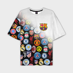 Мужская футболка оверсайз FC BARCELONA LOGOBOMBING