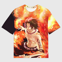 Футболка оверсайз мужская ONE PIECE ASCE HERO, цвет: 3D-принт