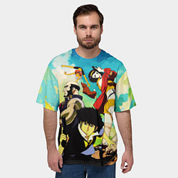 Футболка оверсайз мужская Cowboy Bebop All, цвет: 3D-принт — фото 2