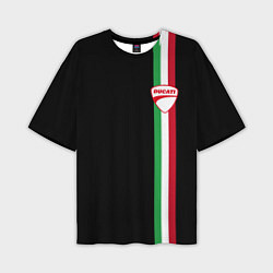 Мужская футболка оверсайз DUCATI MOTOCYCLE ITALY LINE
