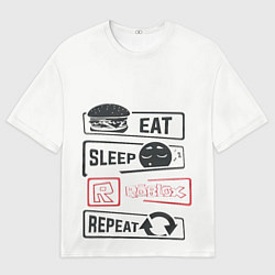 Мужская футболка оверсайз Roblox repeat