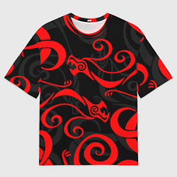 Футболка оверсайз мужская ДРАКОН ДРАКЕНА ТОКИЙСИКИЕ МСТИТЕЛИ, цвет: 3D-принт