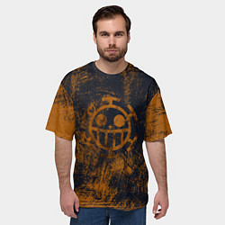 Футболка оверсайз мужская Пираты сердца из Ван Пис, цвет: 3D-принт — фото 2