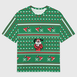 Футболка оверсайз мужская ОХОТА НА УТОК С СОБАКОЙ ДЕНДИ, цвет: 3D-принт