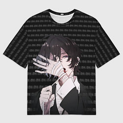 Футболка оверсайз мужская Дазай Осаму Исповедь неполноценного человека, цвет: 3D-принт