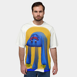 Футболка оверсайз мужская Poppy Playtime: Huggy Wuggy, цвет: 3D-принт — фото 2
