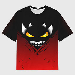 Футболка оверсайз мужская Geometry Dash: Demon Smile, цвет: 3D-принт