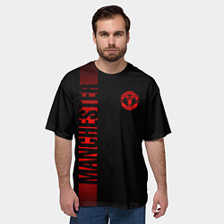 Футболка оверсайз мужская МАНЧЕСТЕР ЮНАЙТЕД RED LINE, цвет: 3D-принт — фото 2