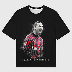 Футболка оверсайз мужская Златан Ибрагимович Милан, цвет: 3D-принт