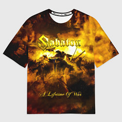 Мужская футболка оверсайз A Lifetime of War - Sabaton