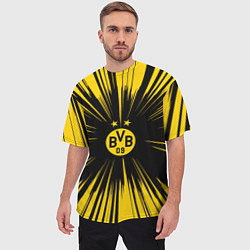 Футболка оверсайз мужская Borussia Dortmund Crush Theme, цвет: 3D-принт — фото 2