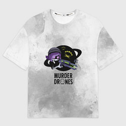 Мужская футболка оверсайз Murder Drones Дроны Убийцы