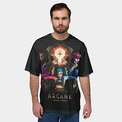Футболка оверсайз мужская ARСANEАРКЕЙН, цвет: 3D-принт — фото 2