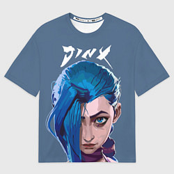 Мужская футболка оверсайз Jinx Arcane