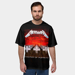Футболка оверсайз мужская Master of Puppets - Metallica, цвет: 3D-принт — фото 2