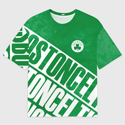 Футболка оверсайз мужская Бостон Селтикс, Boston Celtics, цвет: 3D-принт