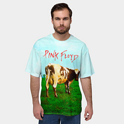 Футболка оверсайз мужская Atom Heart Mother - Pink Floyd, цвет: 3D-принт — фото 2