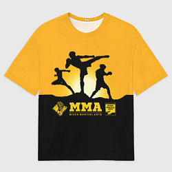 Футболка оверсайз мужская ММА Mixed Martial Arts, цвет: 3D-принт