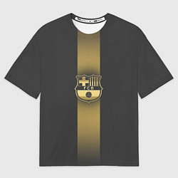 Футболка оверсайз мужская Barcelona Gold-Graphite Theme, цвет: 3D-принт