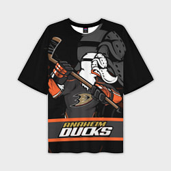 Мужская футболка оверсайз Анахайм Дакс, Anaheim Ducks